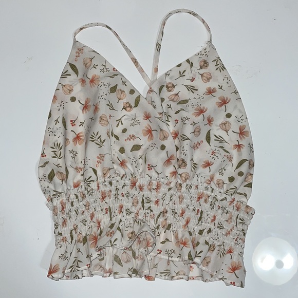 Floral open back top - Picture 3 of 5
